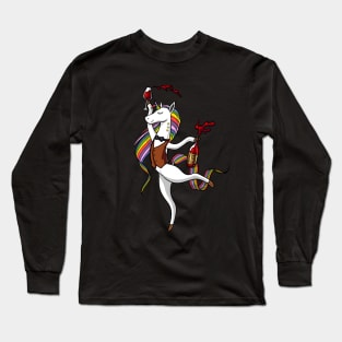 Unicorn Wine Party Long Sleeve T-Shirt